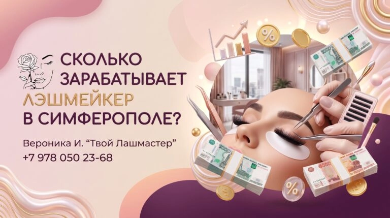 Сколько зарабатывает лэшмейкер в Симферополе